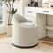 Vanity Barrel Chair 360° Swivel with Upholstered Seat and Storage